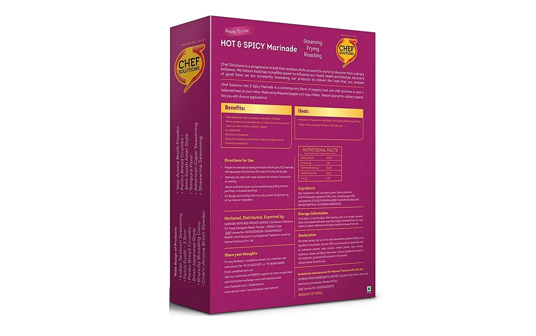 Chef Solutions Hot & Spicy Marianade    Box  500 grams